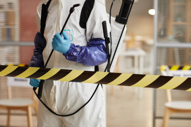 Professional Biohazard Cleanup technician working in Meriden, NH